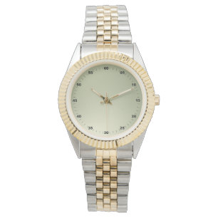 Unisex Oversized Cijfers Goud Horloge