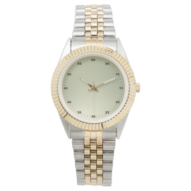 Unisex Oversized Cijfers Goud Horloge (Voorkant)