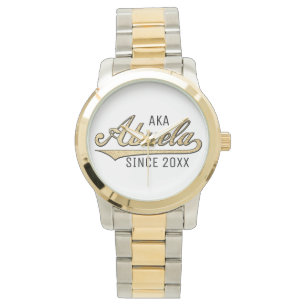 Unisex Oversized Two-Tone Watch Abuela Horloge