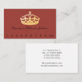 Unisex Palace Salon Jubilee Crown Visitekaartje (Voorkant / Achterkant)