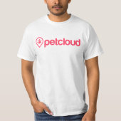 Unisex PetCloud Roze Logo shirt (Voorkant)
