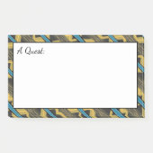 Unisex Post IT Note met Blauwgroen (Voorkant)
