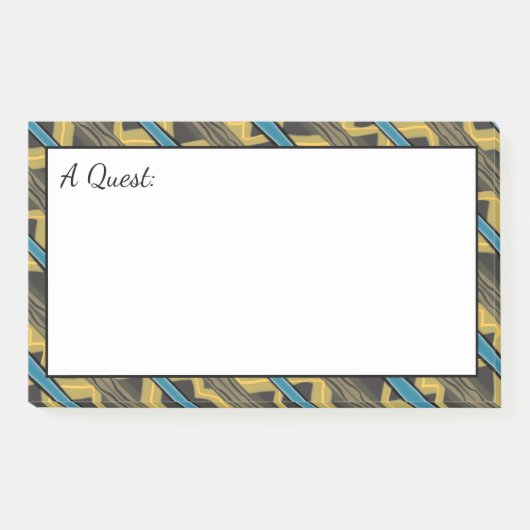 Unisex Post IT Note met Blauwgroen (Voorkant)