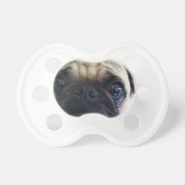 Unisex Pug Face Pacifier Speen (Voorkant)