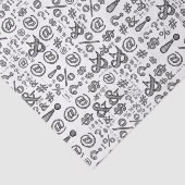 Unisex Punctuation Typography Tissue Paper Tissuepapier (Detail)
