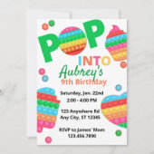 Unisex Rainbow Pop Fidget Speelgoed Birthday Party Kaart (Voorkant)