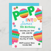 Unisex Rainbow Pop It Fidget Speelgoed Birthday Pa Kaart (Voorkant / Achterkant)