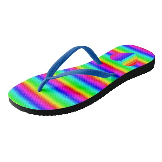 Unisex Rainbow Sandals Teenslippers (Schuin)