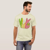 Unisex Rasta Sloth Shirt op organische T door Mega (Voorkant volledig)
