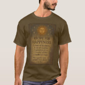 Unisex Recipie for Happiness Magickal AI Art T-shirt (Voorkant)