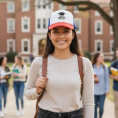 Unisex Red Baseball Cap "Call Me Master" Trucker Pet