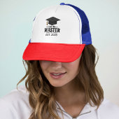 Unisex Red Baseball Cap "Call Me Master" Trucker Pet