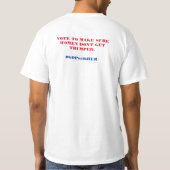 Unisex Republikeinse Vrouwen voor Hillary T-Shirt (Achterkant)