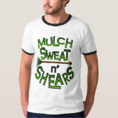 Unisex Ringer Mulch-Logo T-shirt (Voorkant)