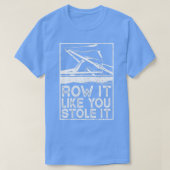 Unisex Rowing T T-shirt (Design voorkant)