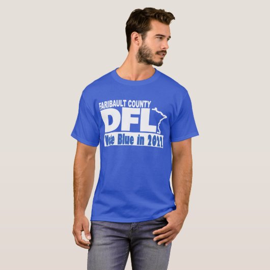 Unisex Royal Blue Vote Blue in 2022 T-shirt (Voorkant volledig)