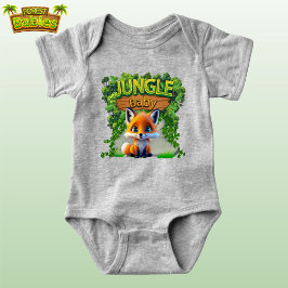 Unisex Schattige Baby Fox Wild Natuur Forest Graph Romper