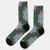 Unisex Socks, art socks, bright socks word art, br Sokken (Links)