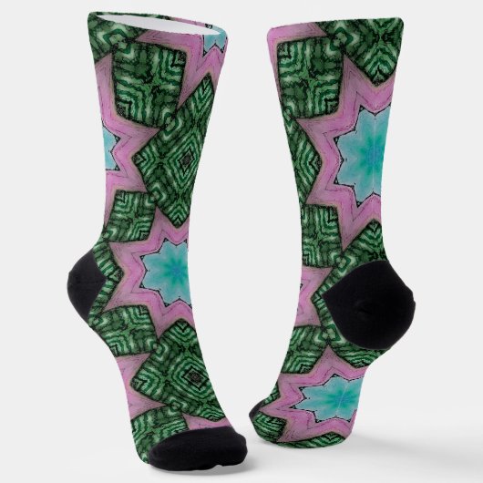 Unisex Socks, art socks, bright socks word art, br Sokken (Gebogen)