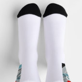 Unisex Sokken Trend Abstracte Blauwe Oceaan (Top)