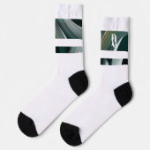 Unisex Sokken Trend Abstracte Kunst Zwart Wit Groe (Links)