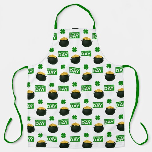 Unisex St Patricks Day Schort (Voorkant)
