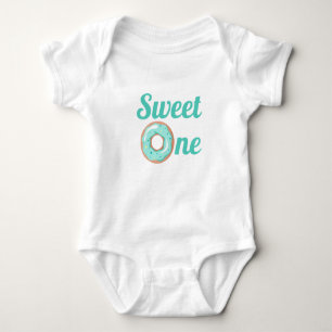 Unisex Sweet One Donut Birthday Romper