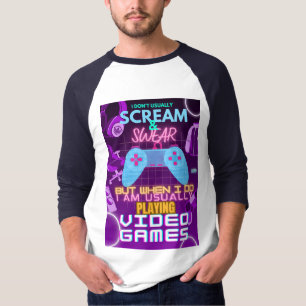 Unisex T-shirt   Gaming rage T-shirt voor Gamers