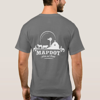 Unisex T-Shirt (Logo achter) Mapdot Boerderij & Ra
