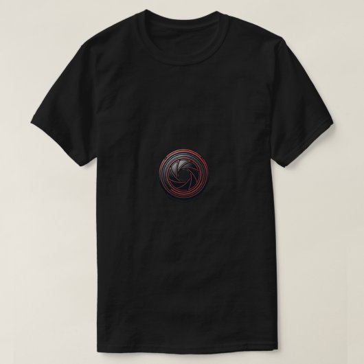 Unisex T-shirt met Camerasluiterontwerp (Design voorkant)