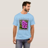 Unisex T-shirt met Magenta Baboon Flower (Voorkant volledig)