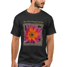Unisex T-shirt met Magenta Gazania