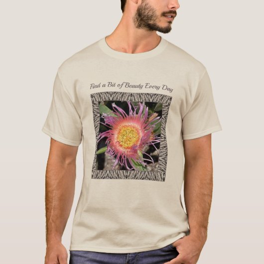 Unisex T-shirt met prachtige Cactus Flower (Voorkant)