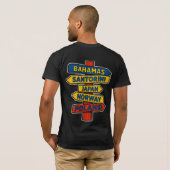 Unisex T-shirt met reisbestemmingen (Achterkant volledig)