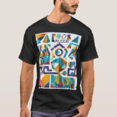Unisex T-shirt met trendy uniek design (Voorkant)