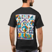 Unisex T-shirt met trendy uniek design (Achterkant)