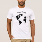 Unisex T-shirt Planeet Aarde (Voorkant)