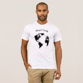 Unisex T-shirt Planeet Aarde (Voorkant volledig)