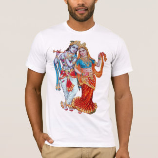 Unisex T-shirt, Radha Krishna bedrukt T-shirt