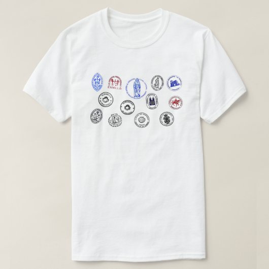 Unisex T-shirt Saint James Way (Design voorkant)