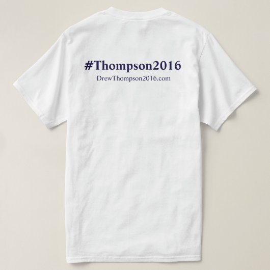 Unisex Thompson voor het Congres Tshirt (Design achterkant)