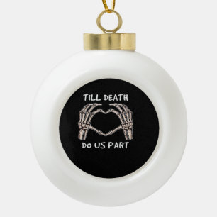 Unisex Til Death Do Us Part, Bruid To Be, Botten,  Keramische Bal Ornament