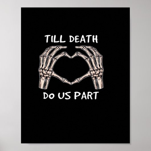 Unisex Til Death Do Us Part, Bruid To Be, Botten, Poster (Voorkant)