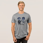 Unisex Tri-blend T-shirt Djibougie (Voorkant volledig)