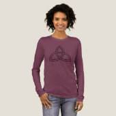 Unisex Triquetra Long Sleeve Tee Unisex Tri-Blend Shirt (Voorkant)