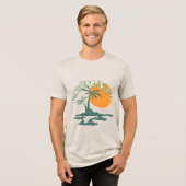 Unisex Tropisch Paradijs T-Shirt (Voorkant volledig)