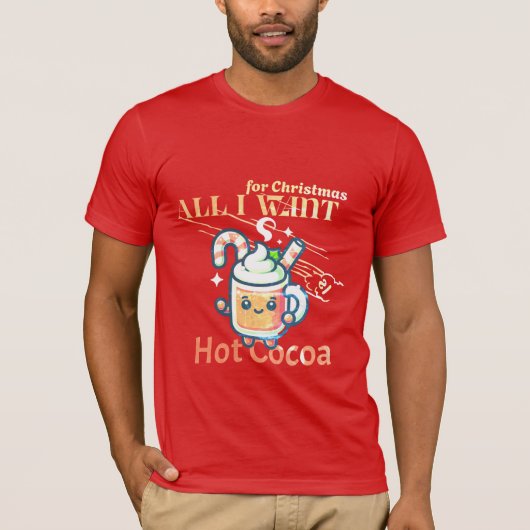 Unisex Tshirt Print "Alles wat ik wil voor Kerstmi (Voorkant)