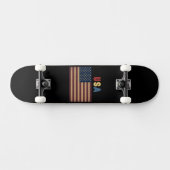Unisex USA American Flag Retro Persoonlijk Skateboard (Horizontaal)