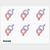 Unisex Vierkante Sticker (Vel)