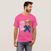 Unisex-volwassen zwarte kleine moderne humoristisc t-shirt (Voorkant volledig)